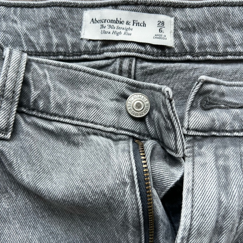 Abercrombie & Fitch Gray Straight Leg Jeans